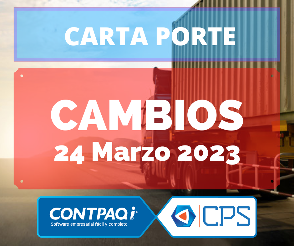 CARTA PORTE cambios 24 marzo 2023