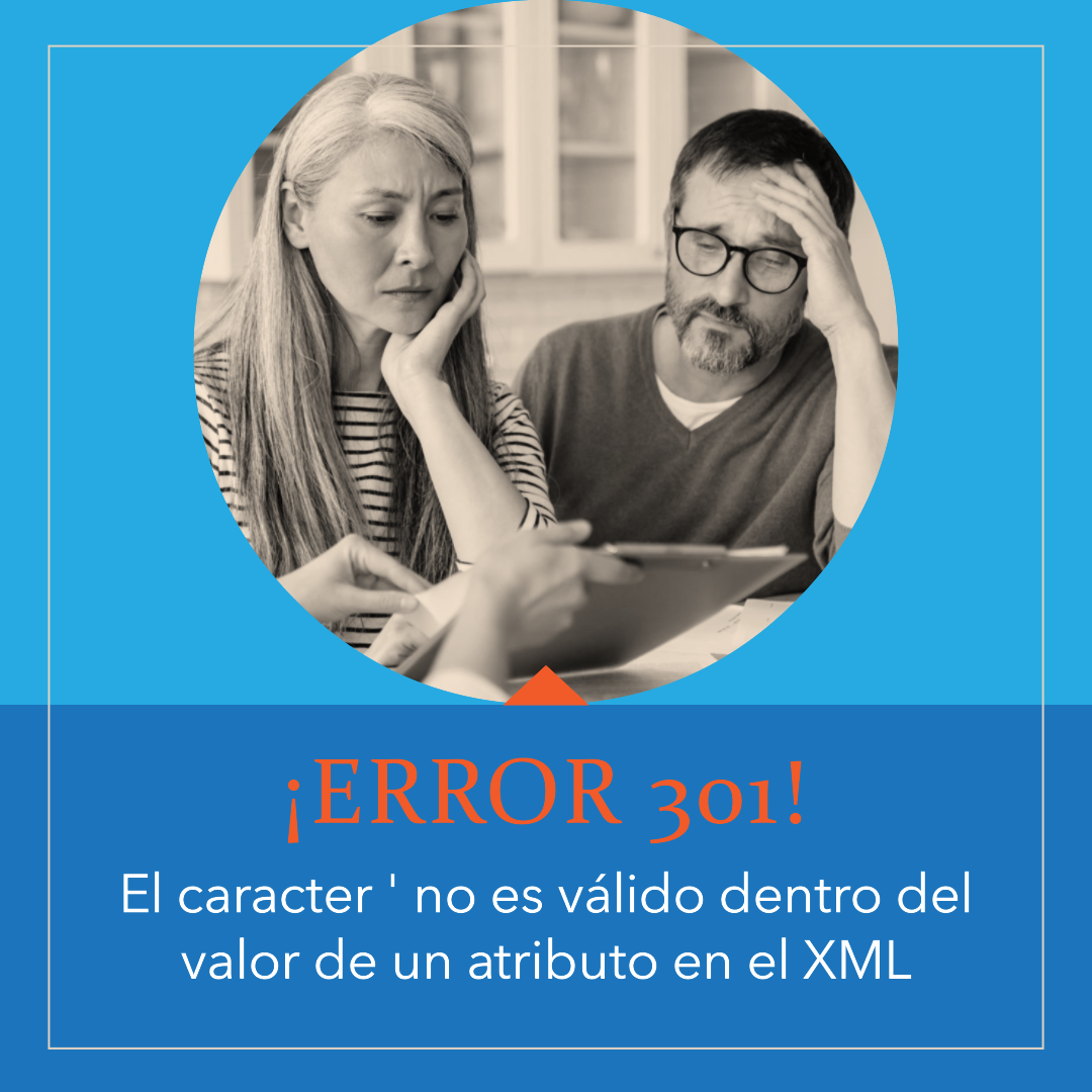 El caracter ’ (apóstrofe) no es válido dentro del valor de un atributo en el XML